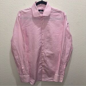 Hugo Boss Pink Striped Men's Shirt